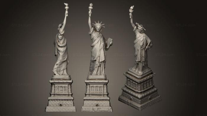 Статуэтки и статуи разные (Статуя Свободы, STKR_0686) 3D модель для ЧПУ станка